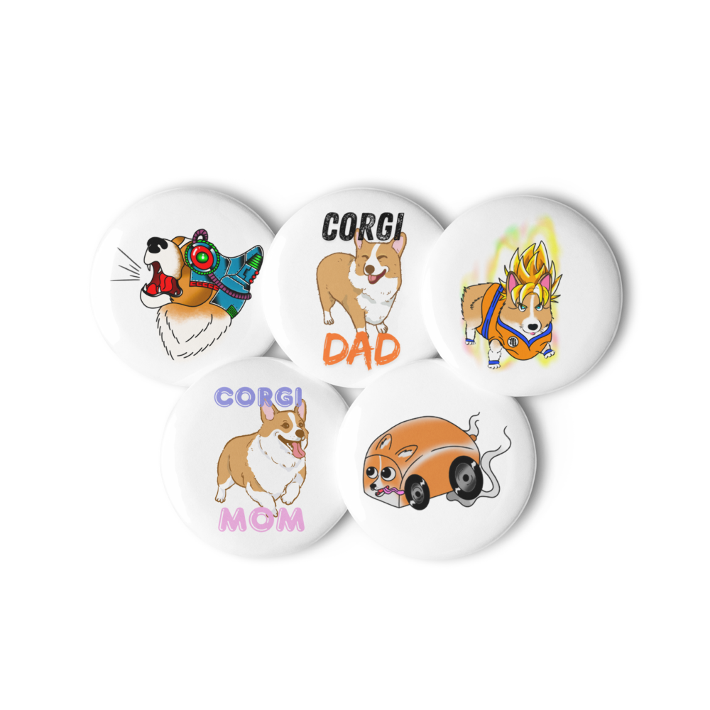 Set of Small Pin Buttons