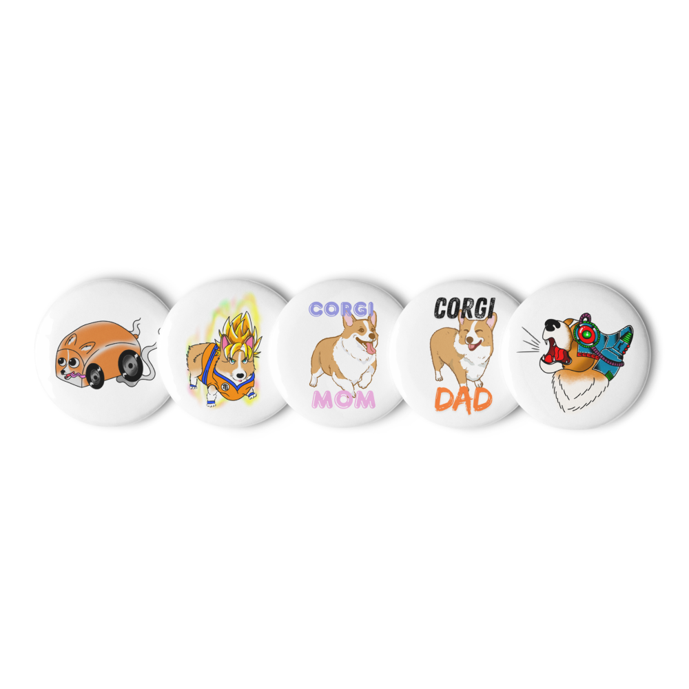 Set of Small Pin Buttons